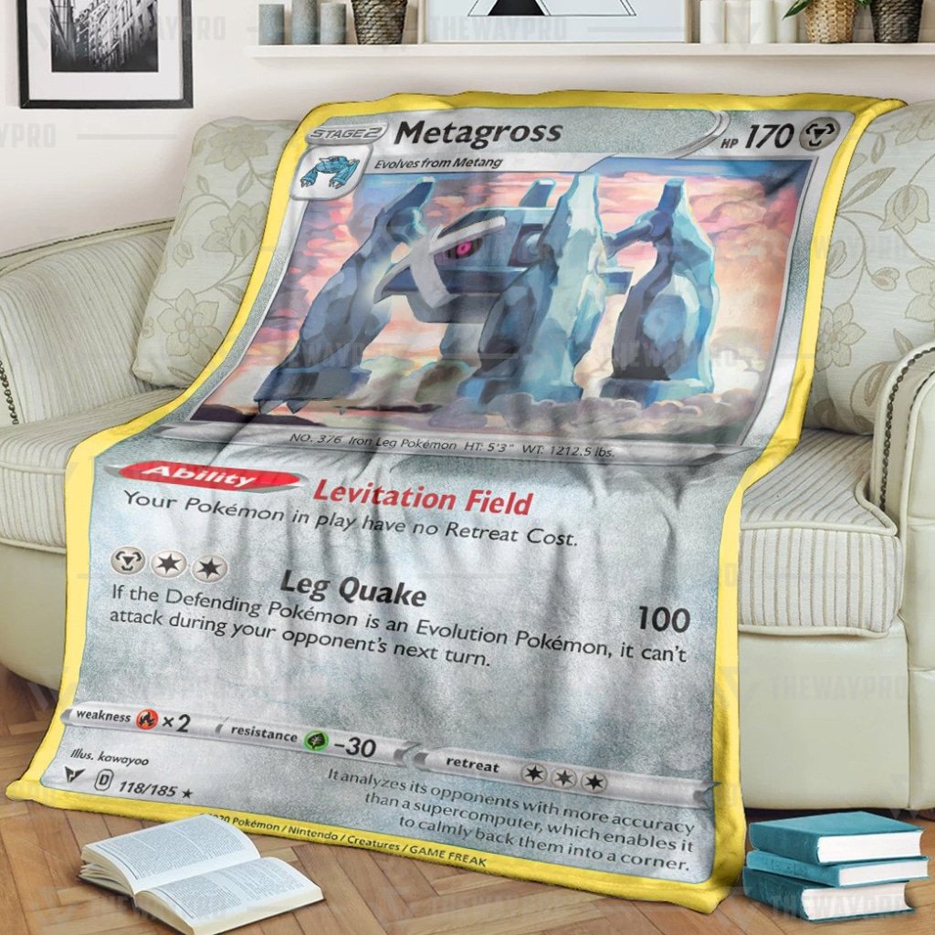 Pokemon Metagross Vivid Voltage Blanket Pokemon Metagross Vivid Voltage Blanket