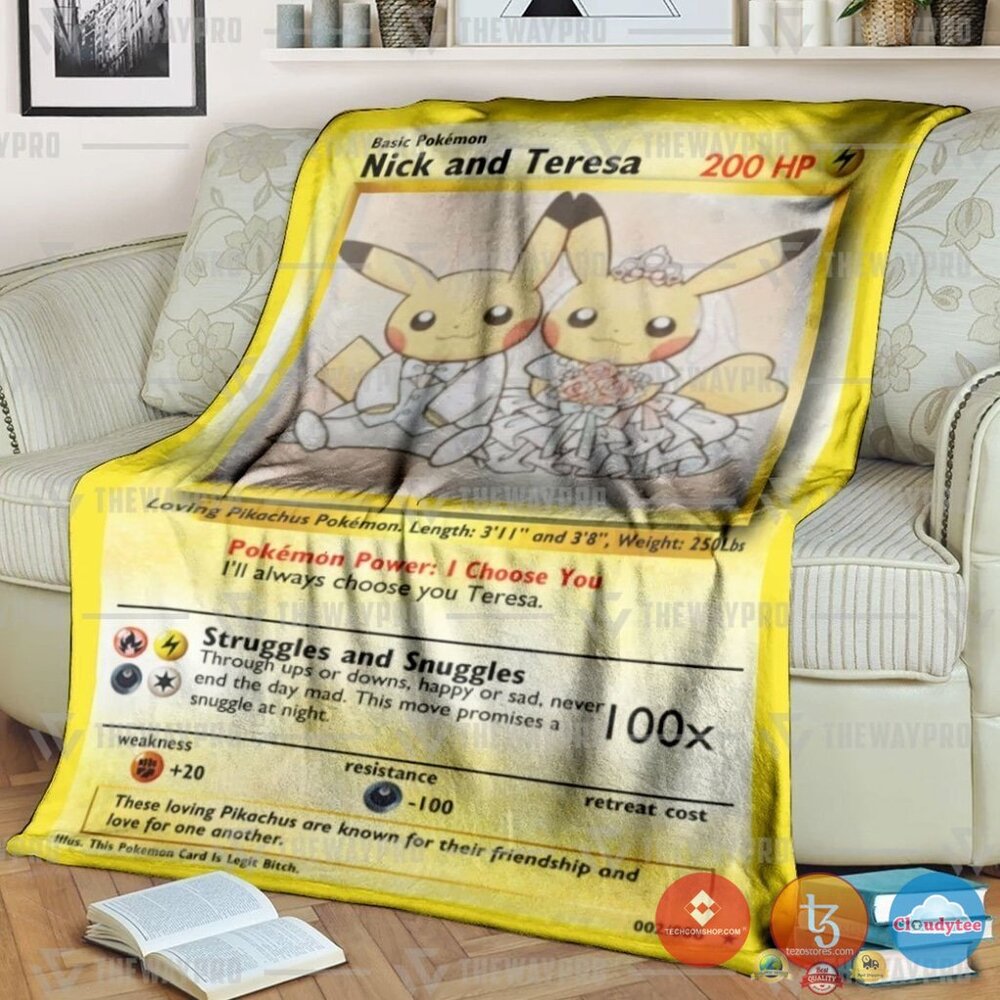 Pokemon Pikachu Customized Blanket Pokemon Pikachu Customized Blanket