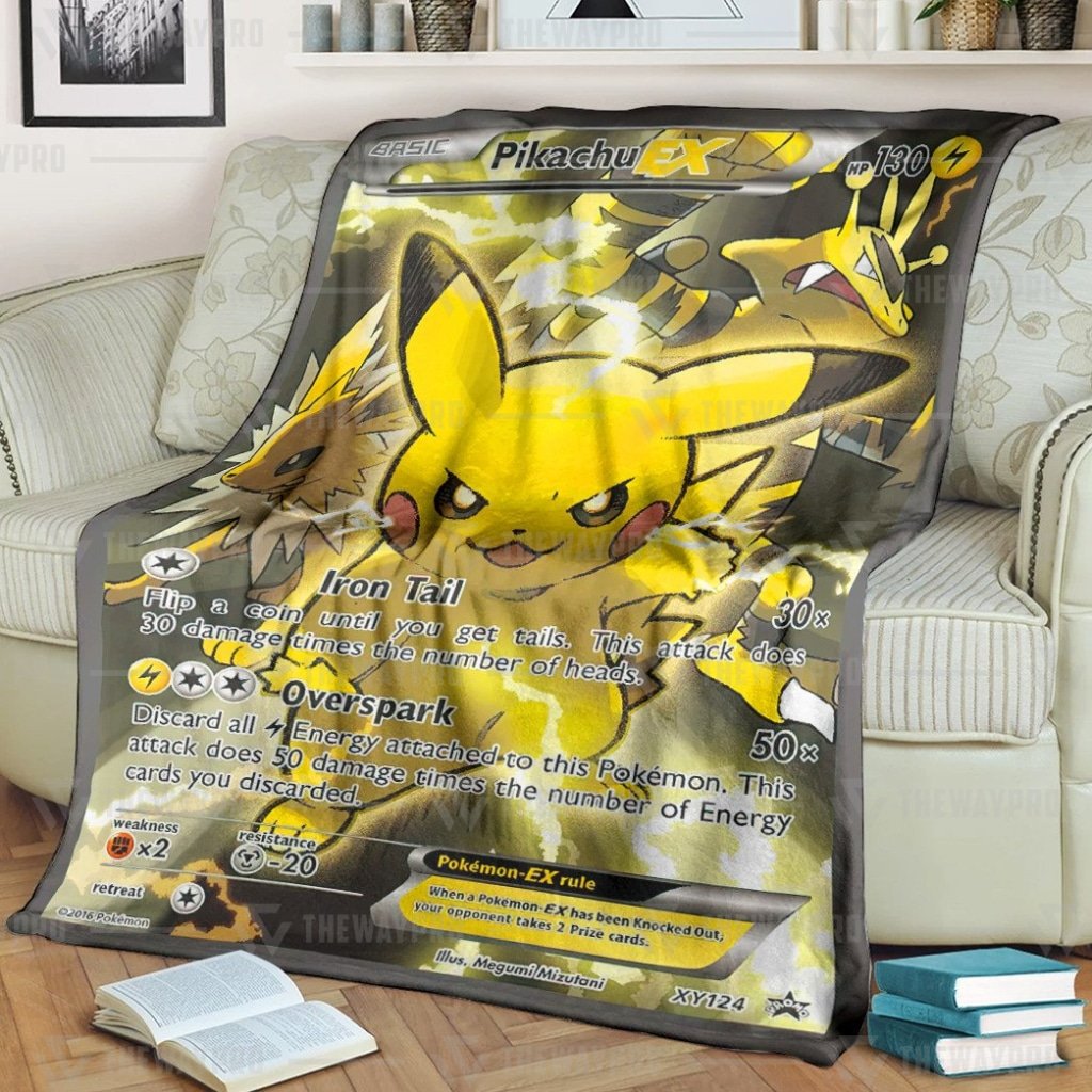 Pokemon Pikachu Ex Xy Promos Blanket Pokemon Pikachu Ex Xy Promos Blanket