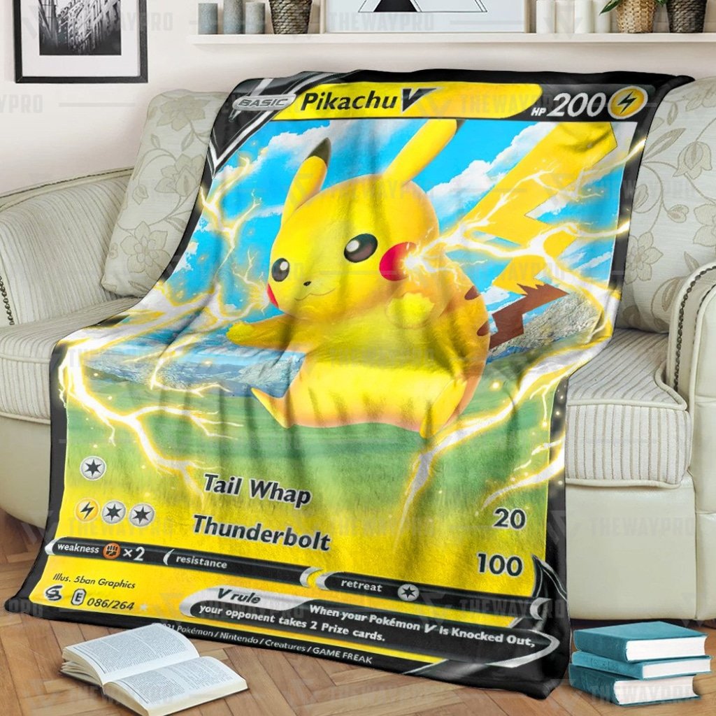 Pokemon Pikachu V Fusion Strikes Blanket Pokemon Pikachu V Fusion Strikes Blanket