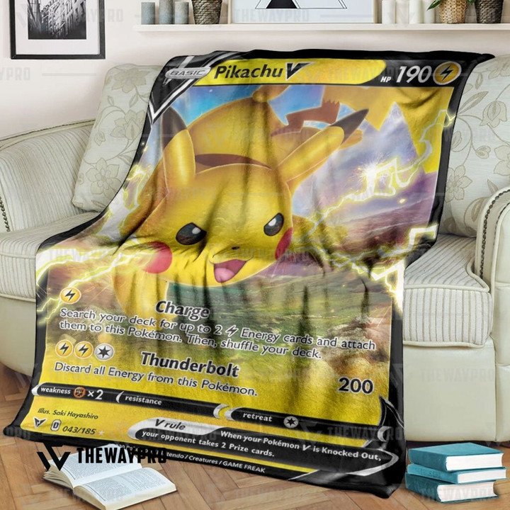 Pokemon Pikachu V Vivid Voltage Bedding Set And Quilt Blanket Pokemon Pikachu V Vivid Voltage Bedding Set And Quilt Blanket