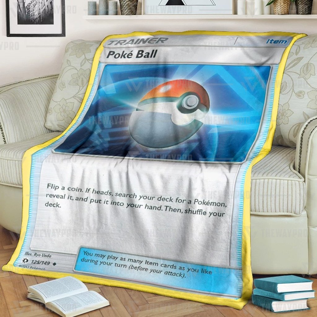 Pokemon Poke Ball Trainer Blanket Pokemon Poke Ball Trainer Blanket