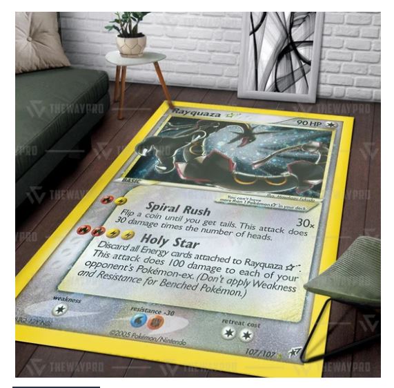 Pokemon Rayquaza Blanket Rug 2 Pokemon Rayquaza Blanket Rug 2