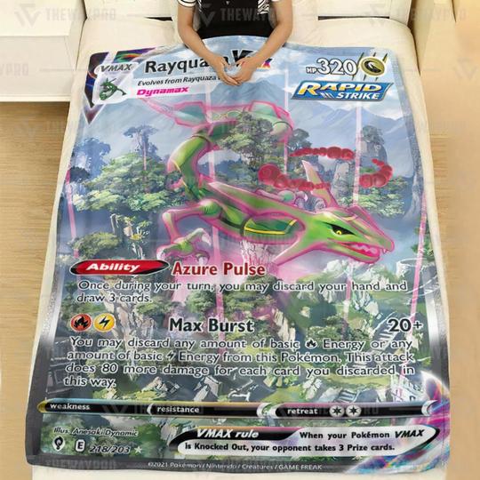 Pokemon Rayquaza Vmax Blanket Tumbler Pokemon Rayquaza Vmax Blanket Tumbler