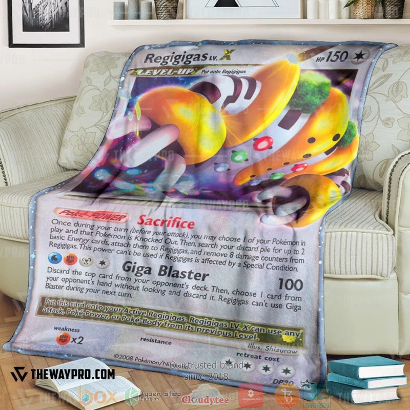 Pokemon Regigigas Lv X Diamond And Pearl Promos Soft Blanket Pokemon Regigigas Lv X Diamond And Pearl Promos Soft Blanket