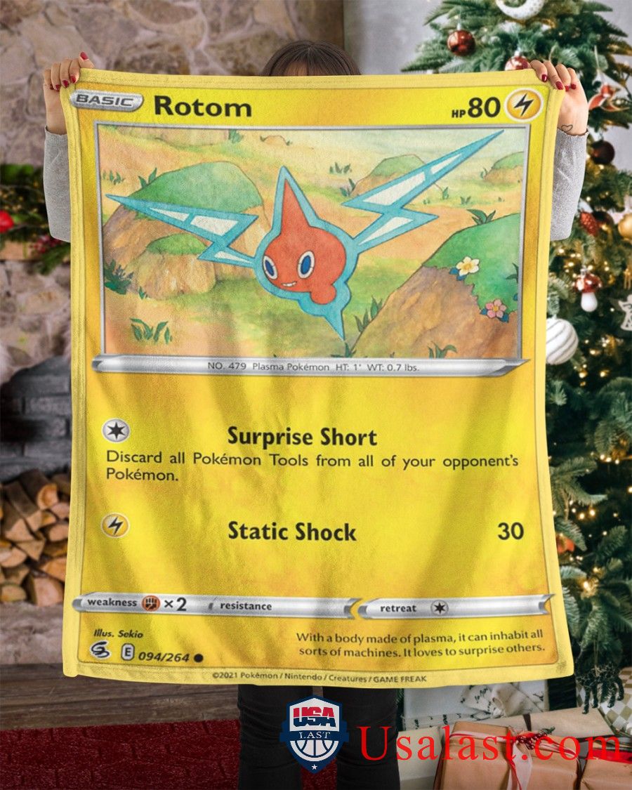 Pokemon Rotom Fusion Strike Soft Blanket Pokemon Rotom Fusion Strike Soft Blanket