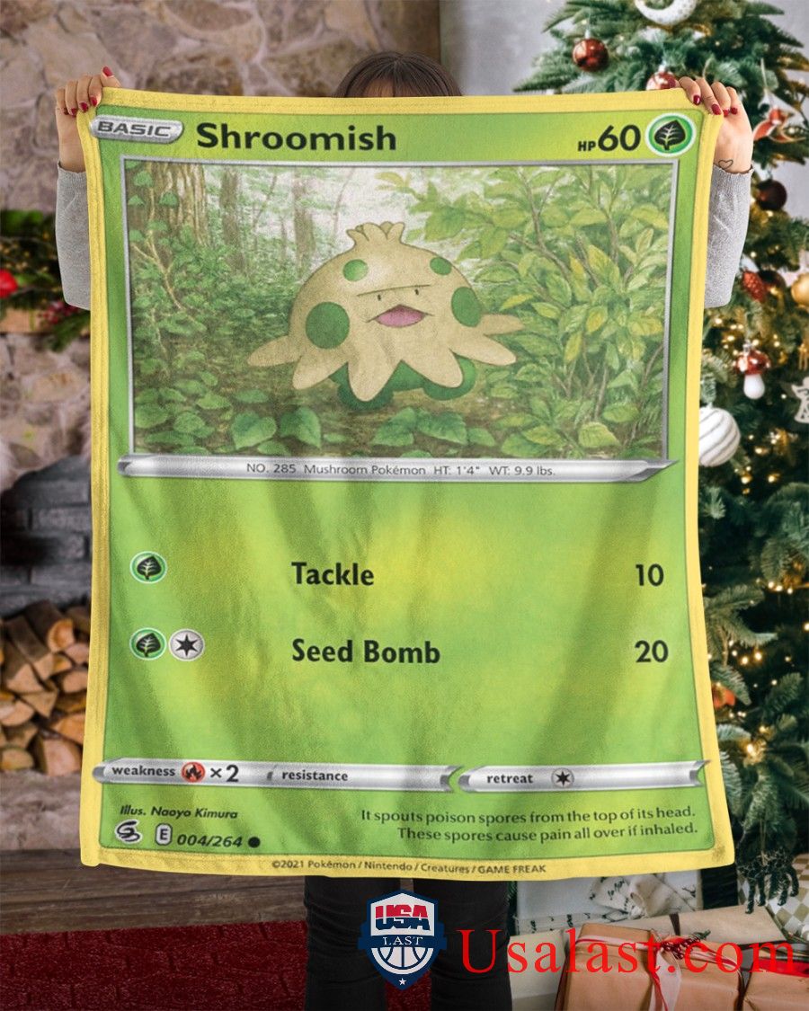 Pokemon Shroomish Fusion Strike Blanket Pokemon Shroomish Fusion Strike Blanket