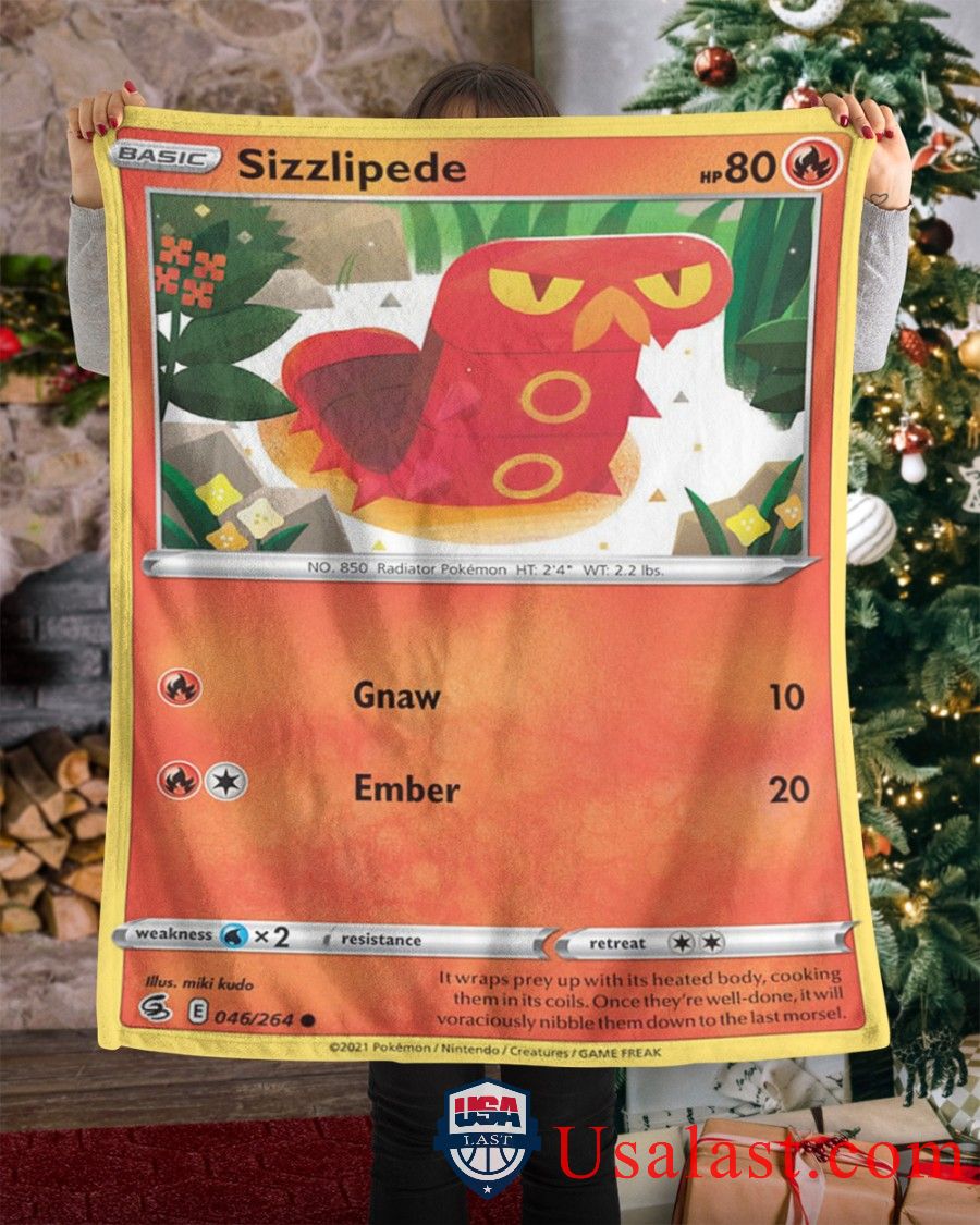 Pokemon Sizzlipede Fusion Strike Blanket Pokemon Sizzlipede Fusion Strike Blanket