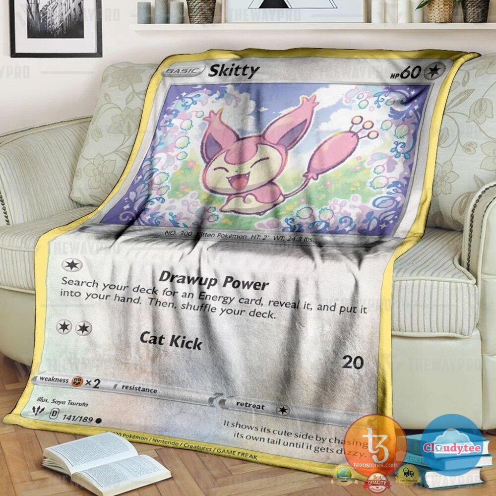 Pokemon Skitty Blanket Pokemon Skitty Blanket