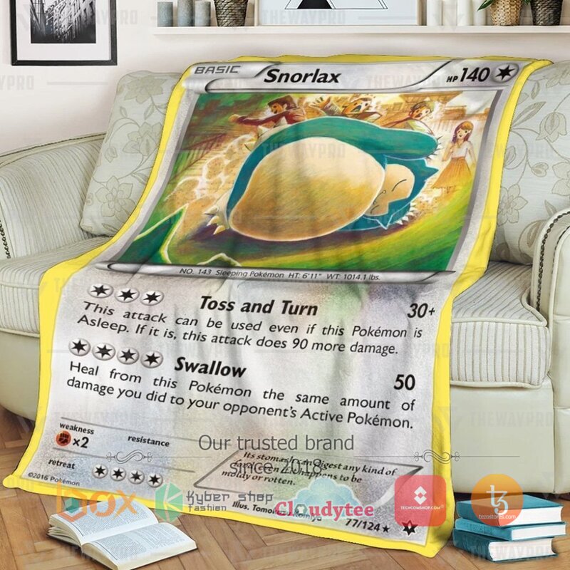 Pokemon Snorlax Blanket 3 Pokemon Snorlax Blanket 3