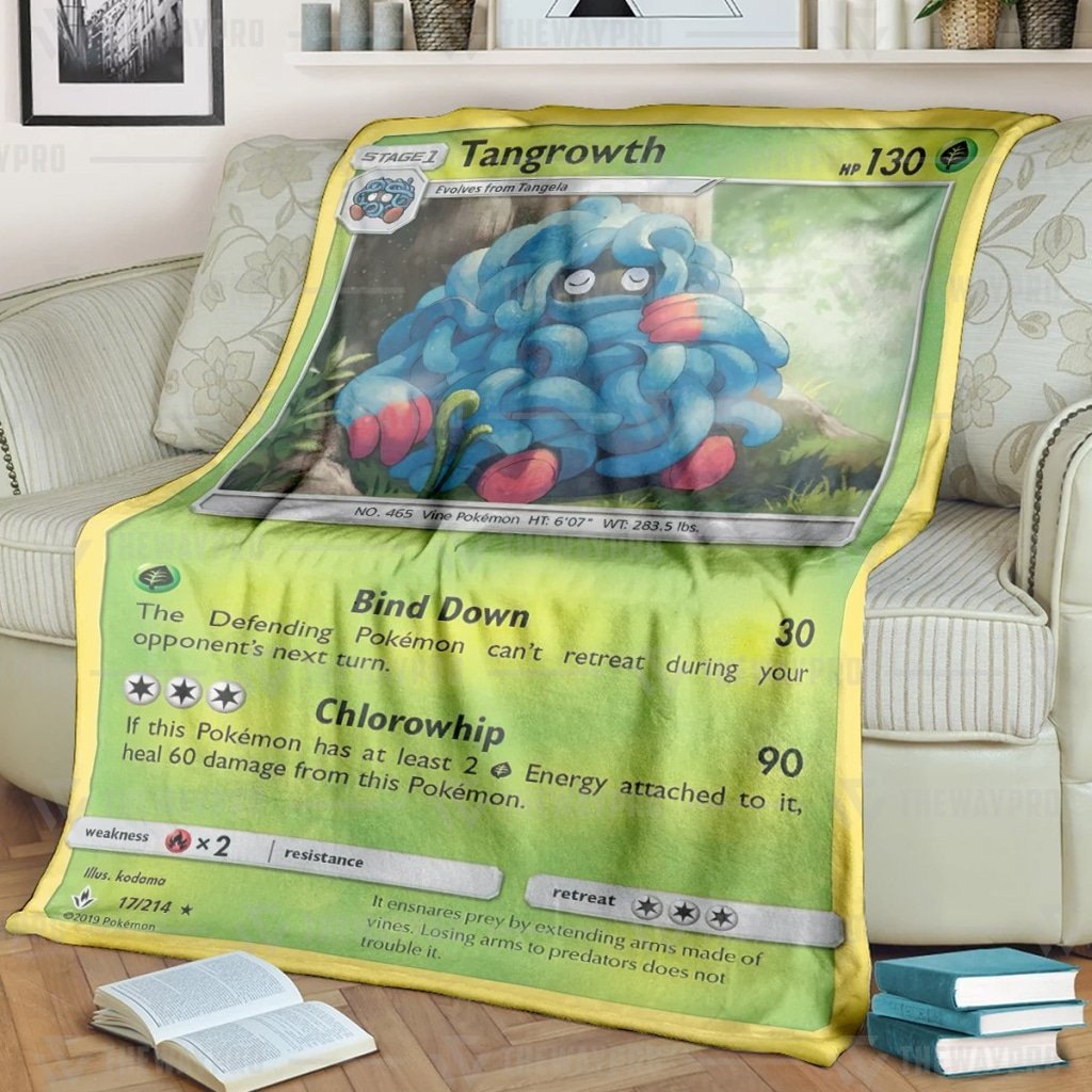 Pokemon Tangrowth Blanket Pokemon Tangrowth Blanket