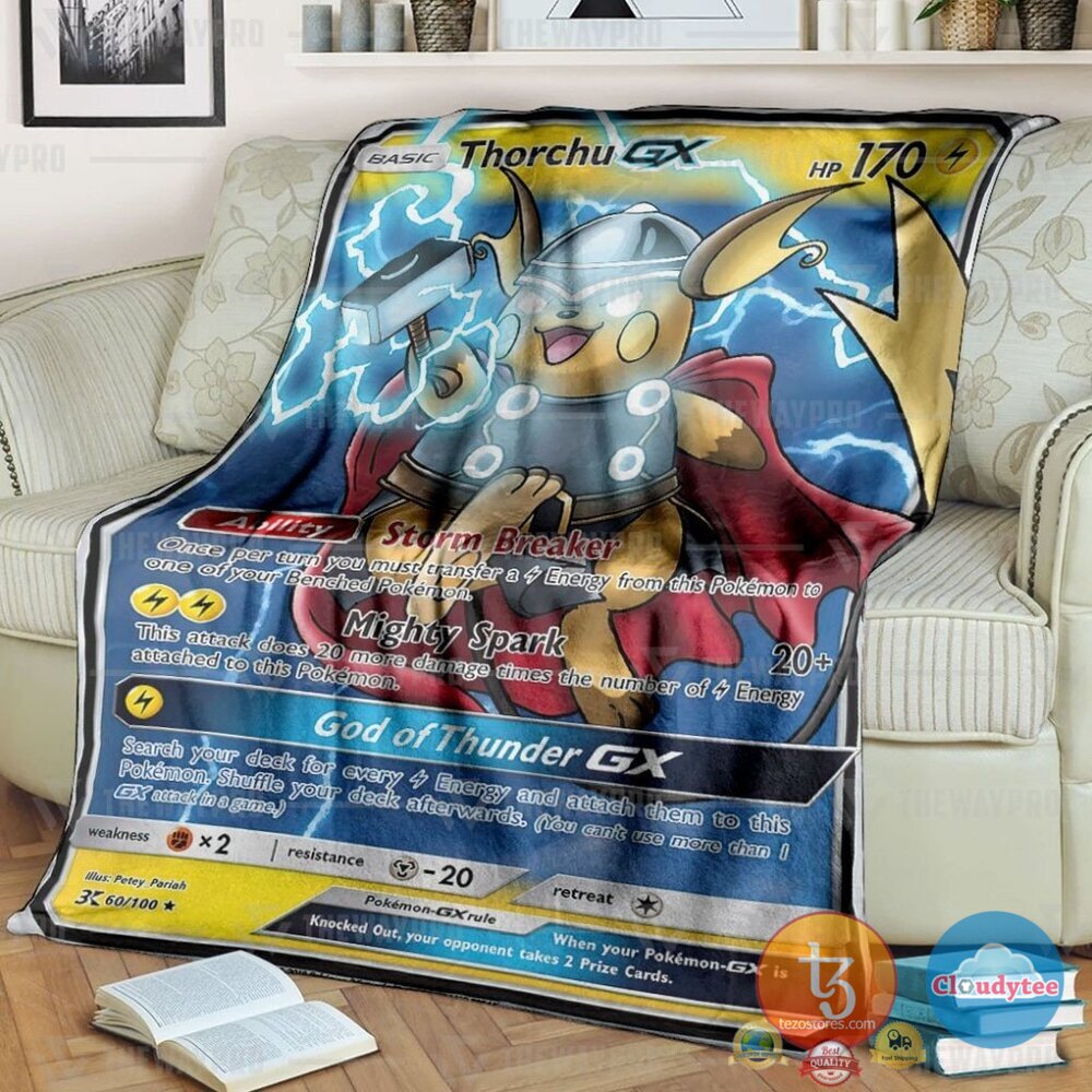 Pokemon Thorchu Gx Blanket Pokemon Thorchu Gx Blanket