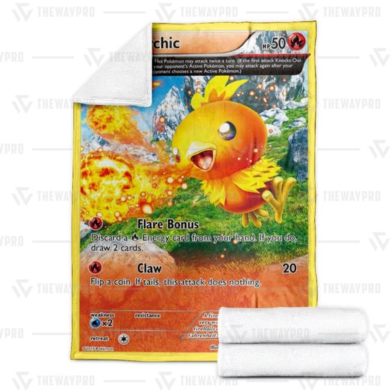 Pokemon Torchic Primal Clash Soft Blanket Pokemon Torchic Primal Clash Soft Blanket