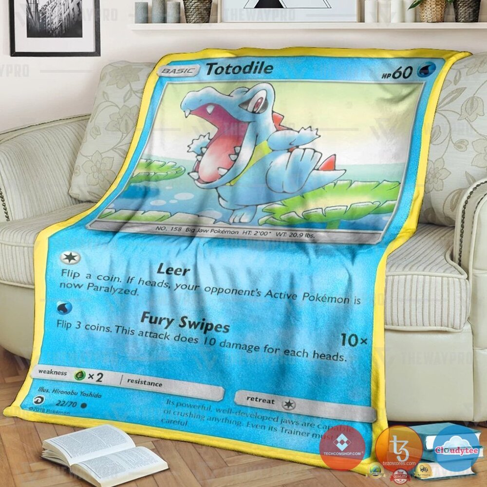 Pokemon Totodile Blanket 2 Pokemon Totodile Blanket 2