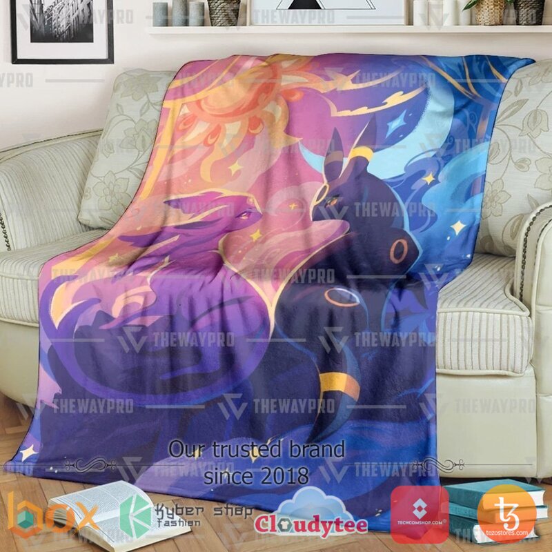 Pokemon Umbreon Espeon Blanket Pokemon Umbreon Espeon Blanket