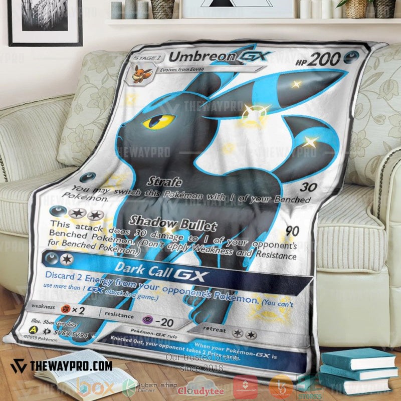 Pokemon Umbreon Gx Sun And Moon Soft Blanket Pokemon Umbreon Gx Sun And Moon Soft Blanket