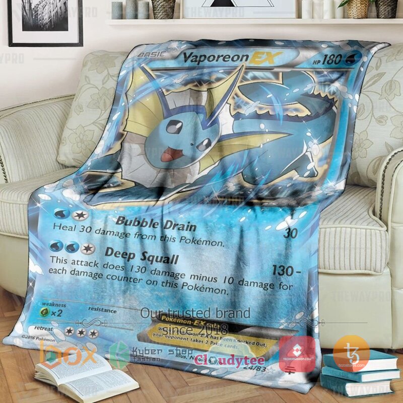 Pokemon Vaporeon Ex Blanket 2 Pokemon Vaporeon Ex Blanket 2