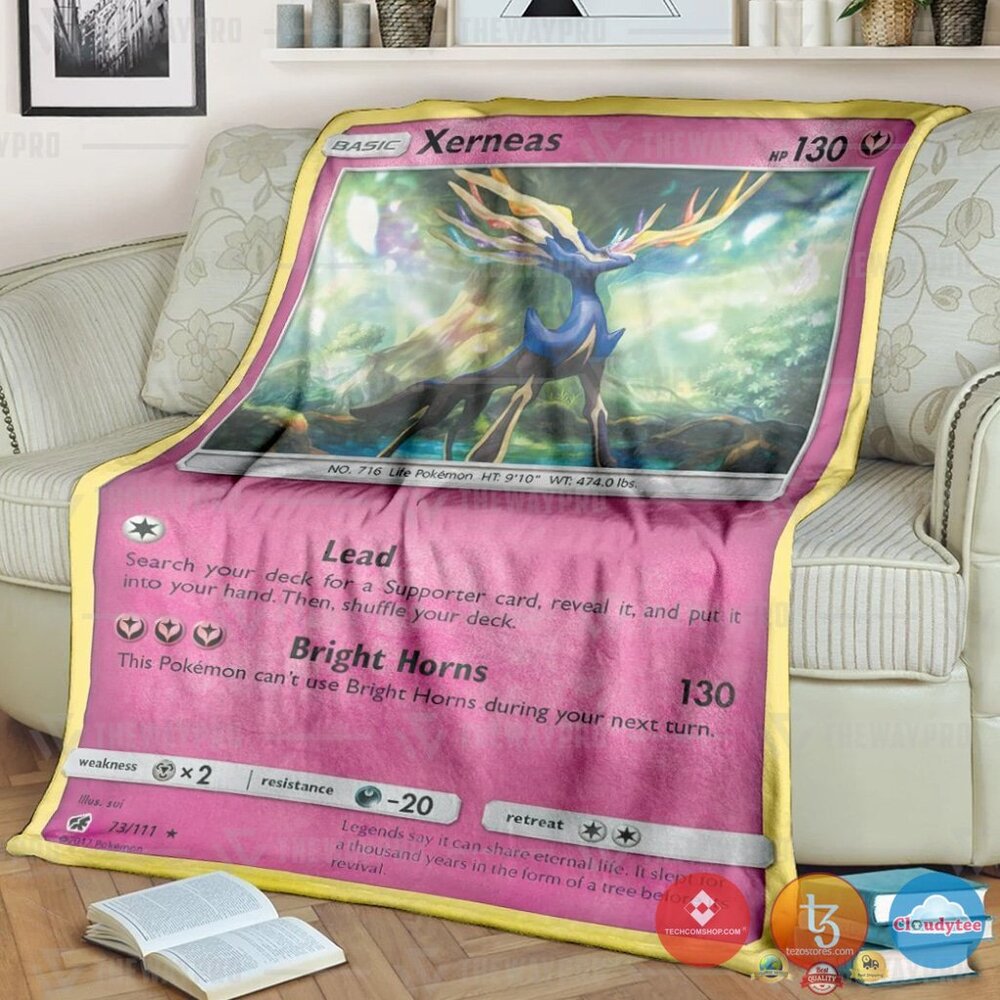 Pokemon Xerneas Crimson Invasion Blanket Pokemon Xerneas Crimson Invasion Blanket