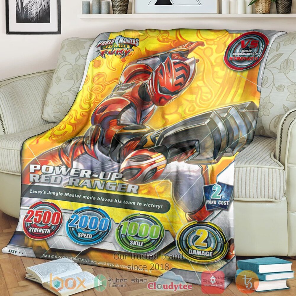 Power Rangers Jungle Fury Red Ranger Custom Soft Blanket Power Rangers Jungle Fury Red Ranger Custom Soft Blanket