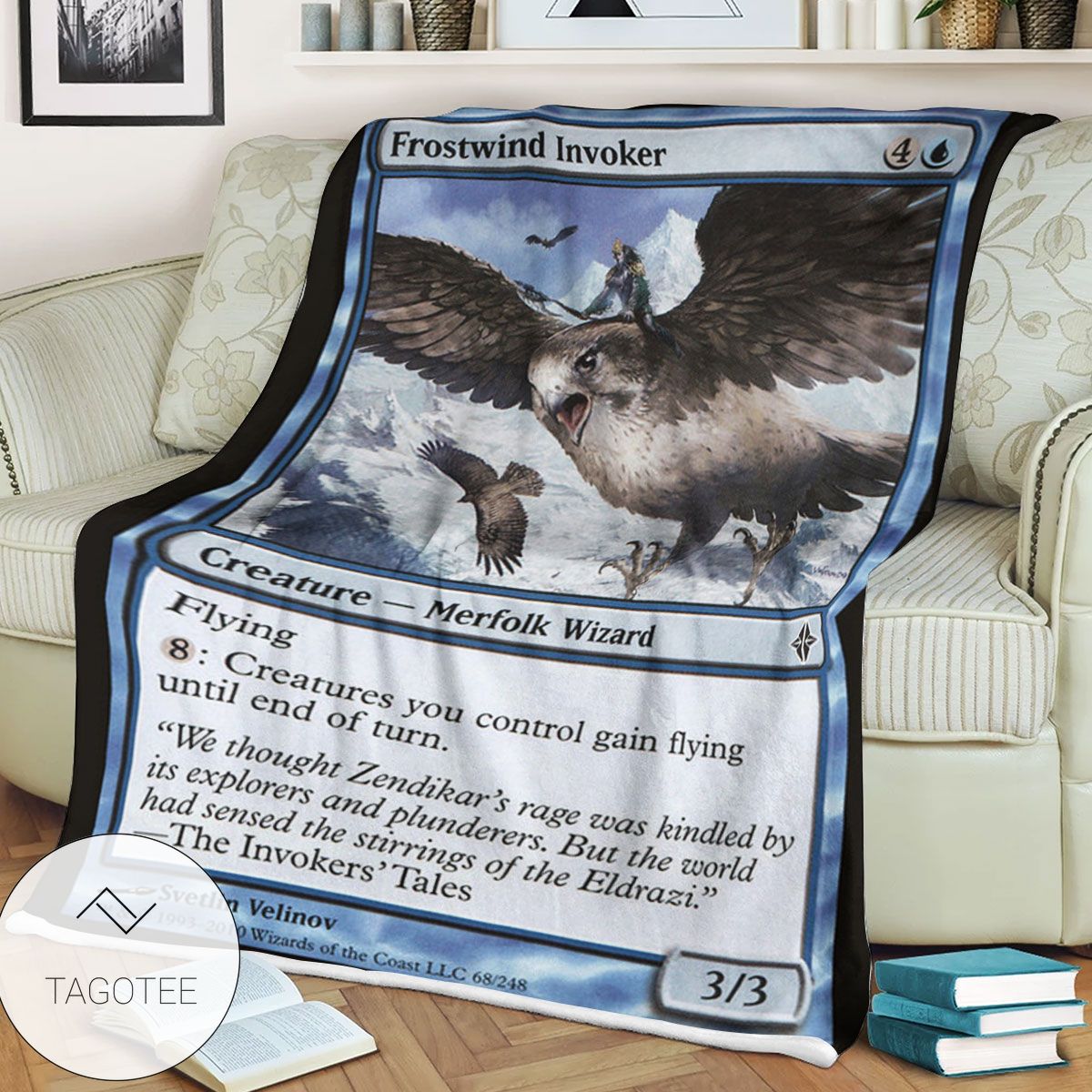 Roe 68 Frostwind Invoker Game Mtg Magic The Gathering Blanket Roe 68 Frostwind Invoker Game Mtg Magic The Gathering Blanket