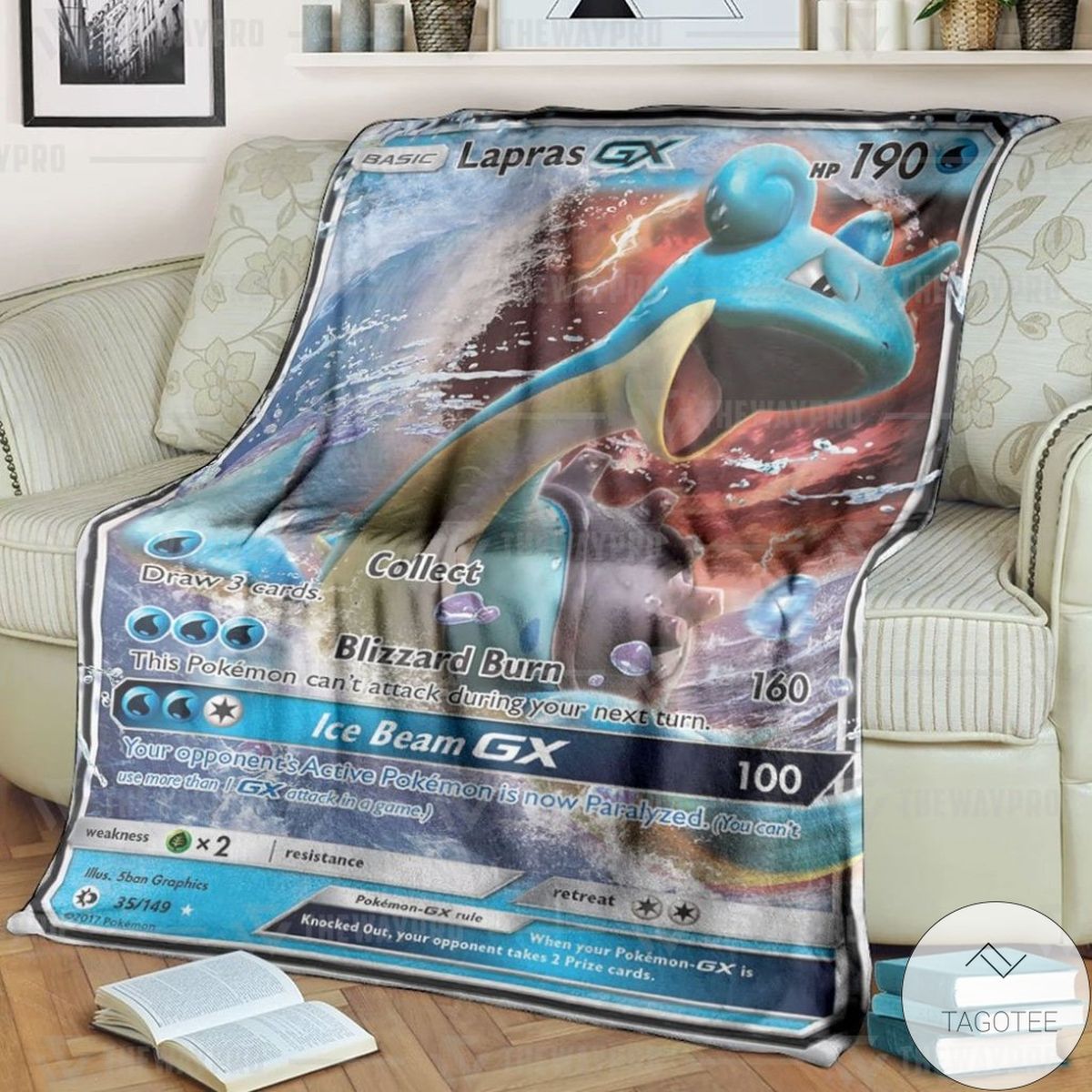Sanime Pokemon Lapras Gx Custom Blanket Sanime Pokemon Lapras Gx Custom Blanket