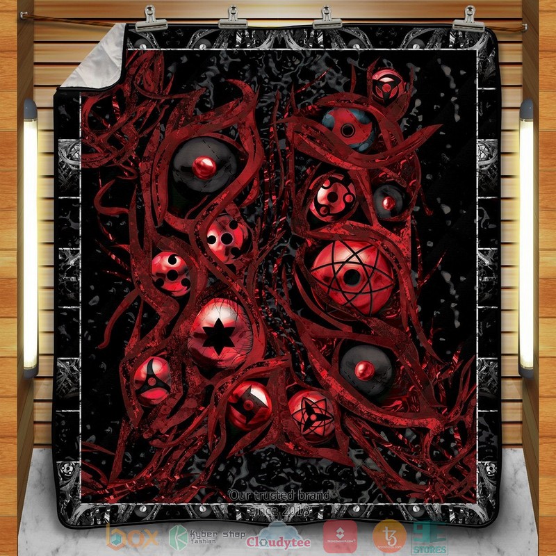 Sharingan Eyes Quilt Blanket Sharingan Eyes Quilt Blanket