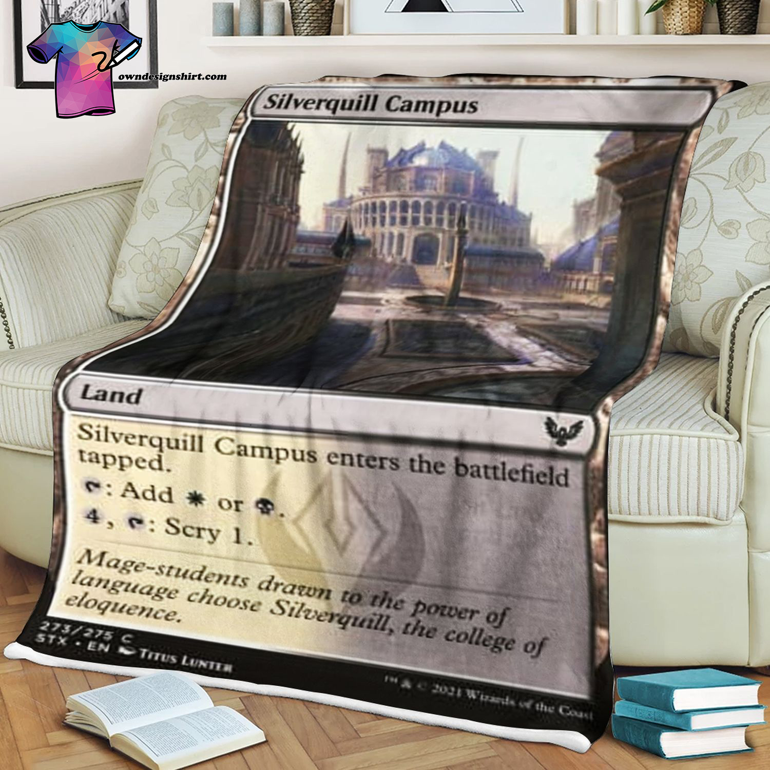 Silverquill Campus Game Magic The Gathering Blanket Silverquill Campus Game Magic The Gathering Blanket