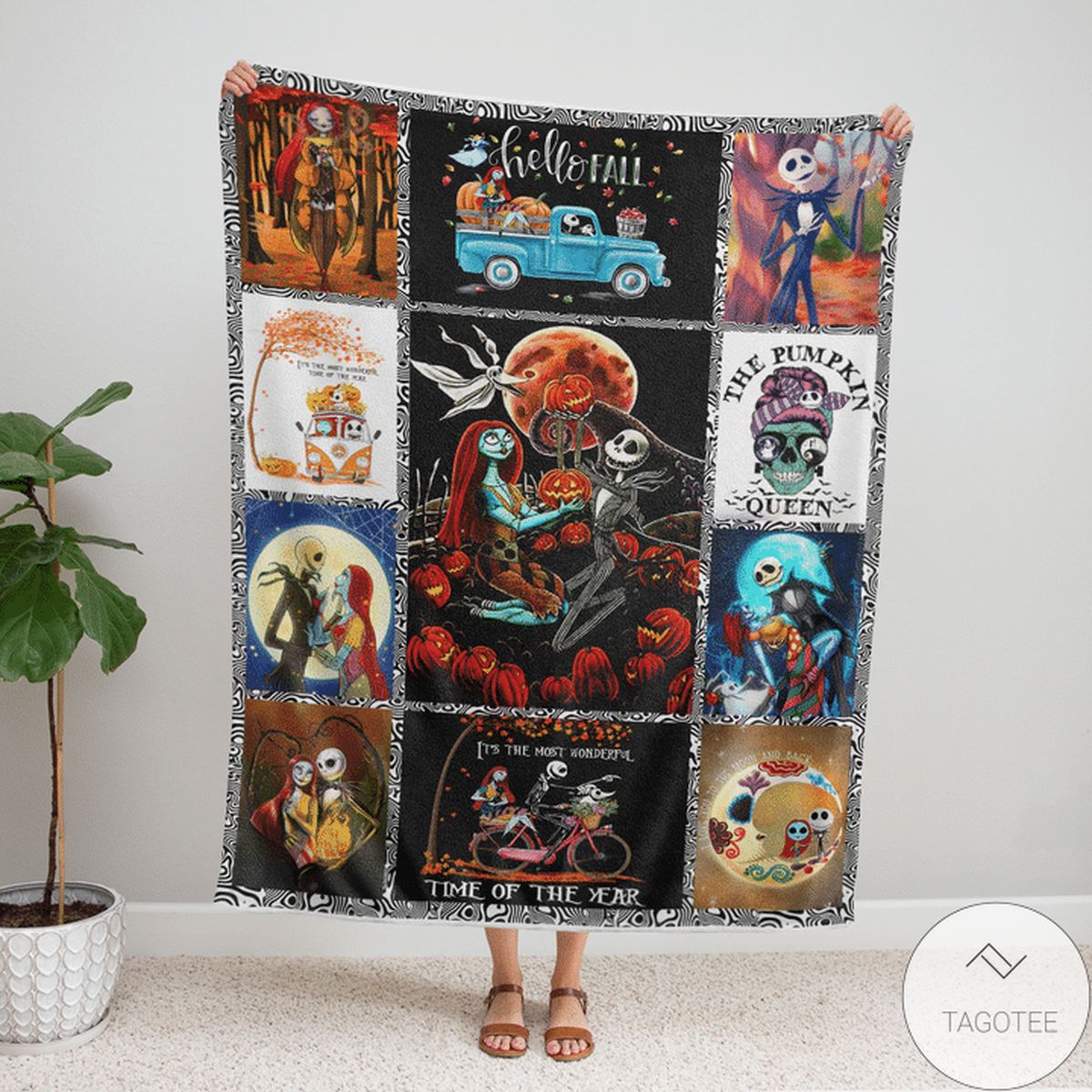 Skeleton Wonderful Time With You Blanket Skeleton Wonderful Time With You Blanket