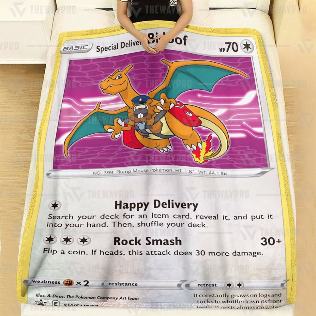 Special Delivery Bidoof Pokemon Blanket 2 Special Delivery Bidoof Pokemon Blanket 2