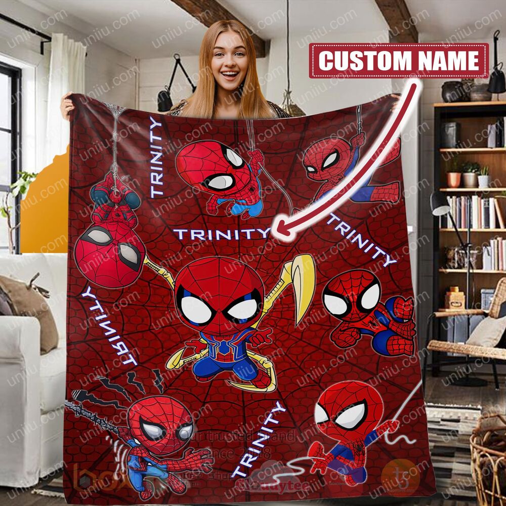 Spider Man Chipi Personalized Blanket Spider Man Chipi Personalized Blanket
