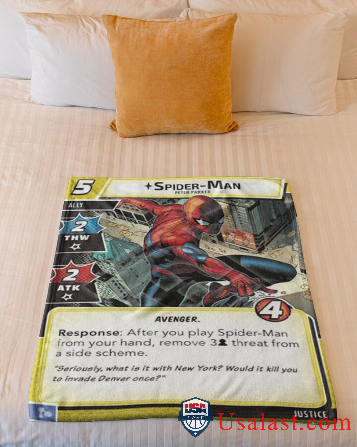 Spider Man Peter Parker Fleece Blanket Spider Man Peter Parker Fleece Blanket