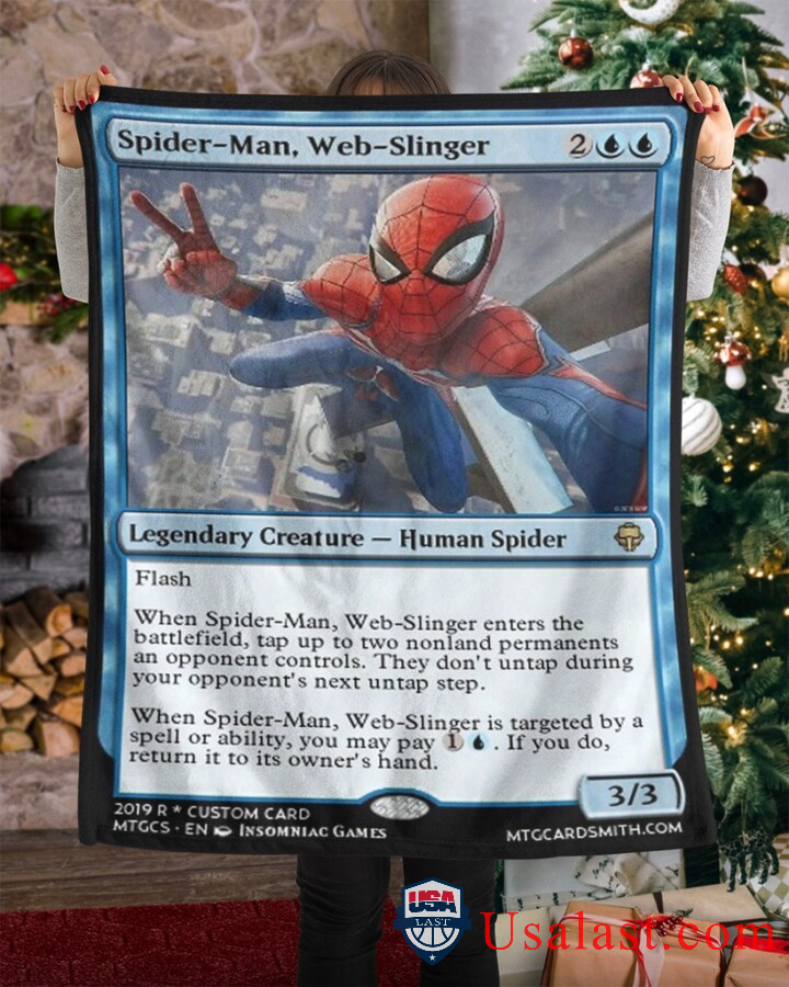 Spider Man Web Slinger Fleece Blanket Spider Man Web Slinger Fleece Blanket