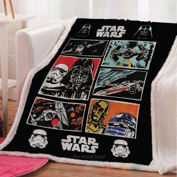 Star Wars Vintage Custom Throw Blanket Star Wars Vintage Custom Throw Blanket