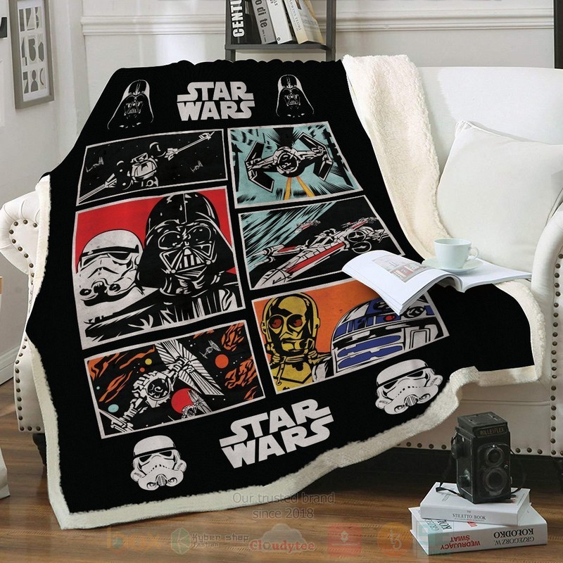 Star Wars Vintage Custom Throw Blanket Star Wars Vintage Custom Throw Blanket