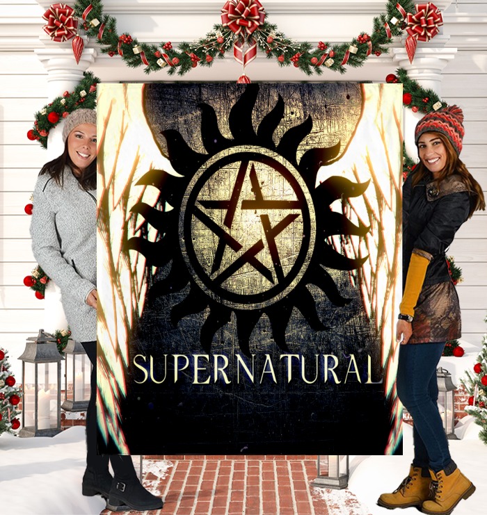 Supernatural Dean Winchester Symbol Blanket Supernatural Dean Winchester Symbol Blanket