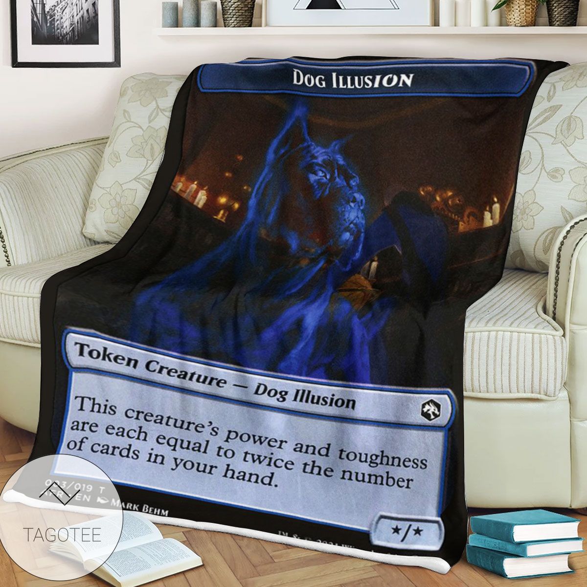Tafr 3 Dog Illusion Magic The Gathering Mtg Blanket Tafr 3 Dog Illusion Magic The Gathering Mtg Blanket