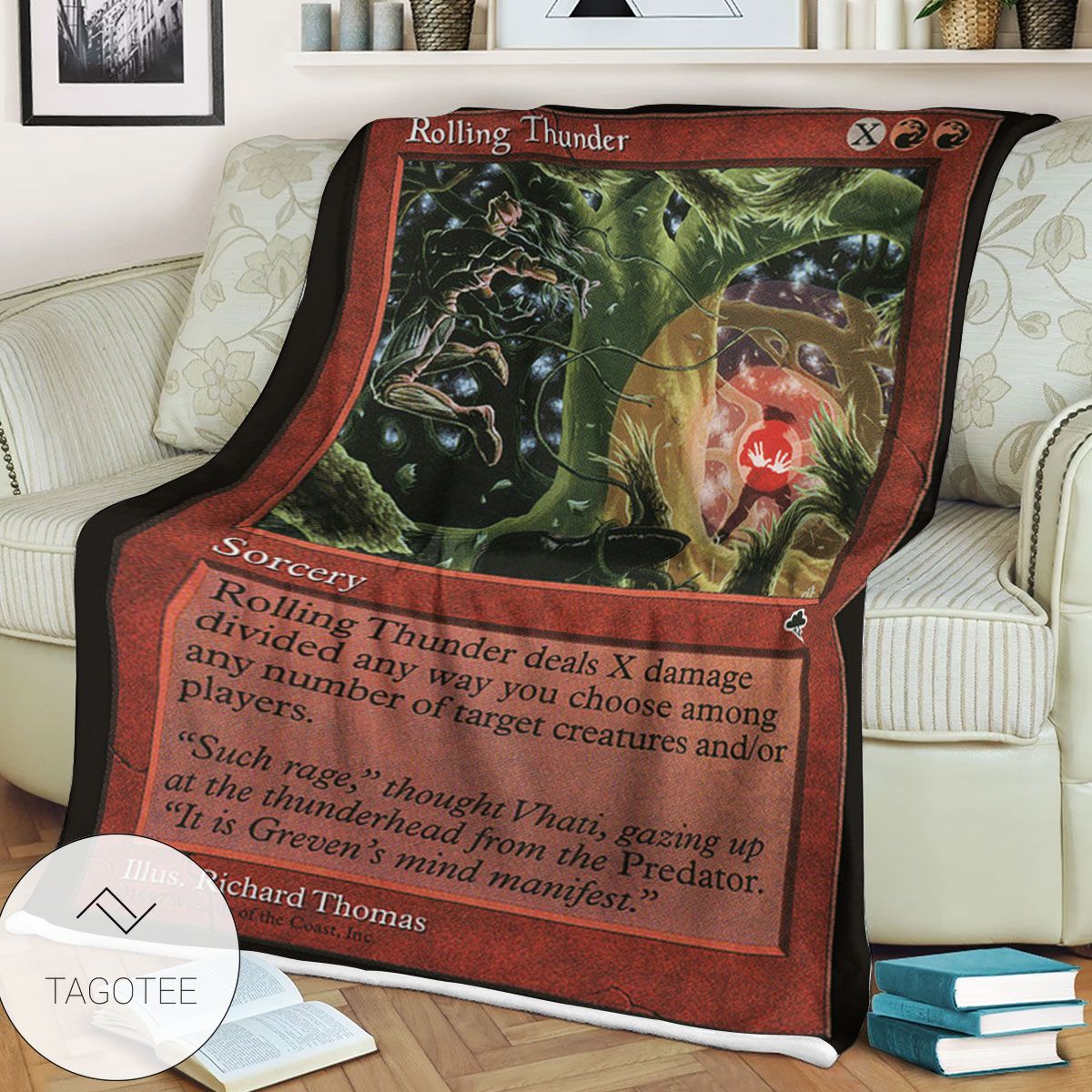 Tempest Tmp 198 Rolling Thunder Mtg Blanket Tagotee Tempest Tmp 198 Rolling Thunder Mtg Blanket Tagotee