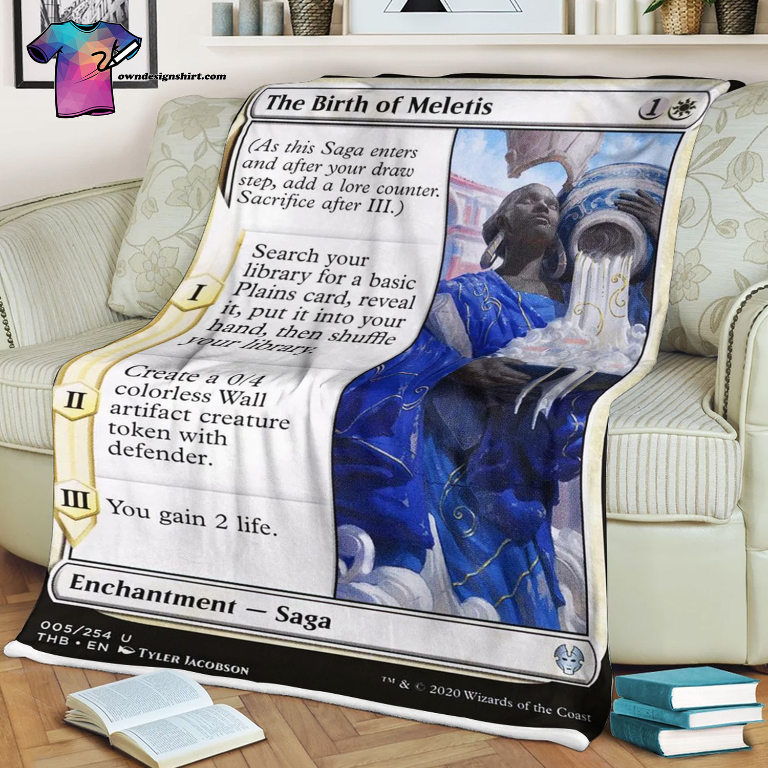 The Birth Of Meletis Game Magic The Gathering Blanket The Birth Of Meletis Game Magic The Gathering Blanket