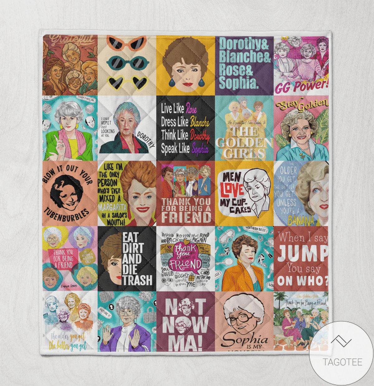 The Golden Girls Movie Blanket Quilt The Golden Girls Movie Blanket Quilt