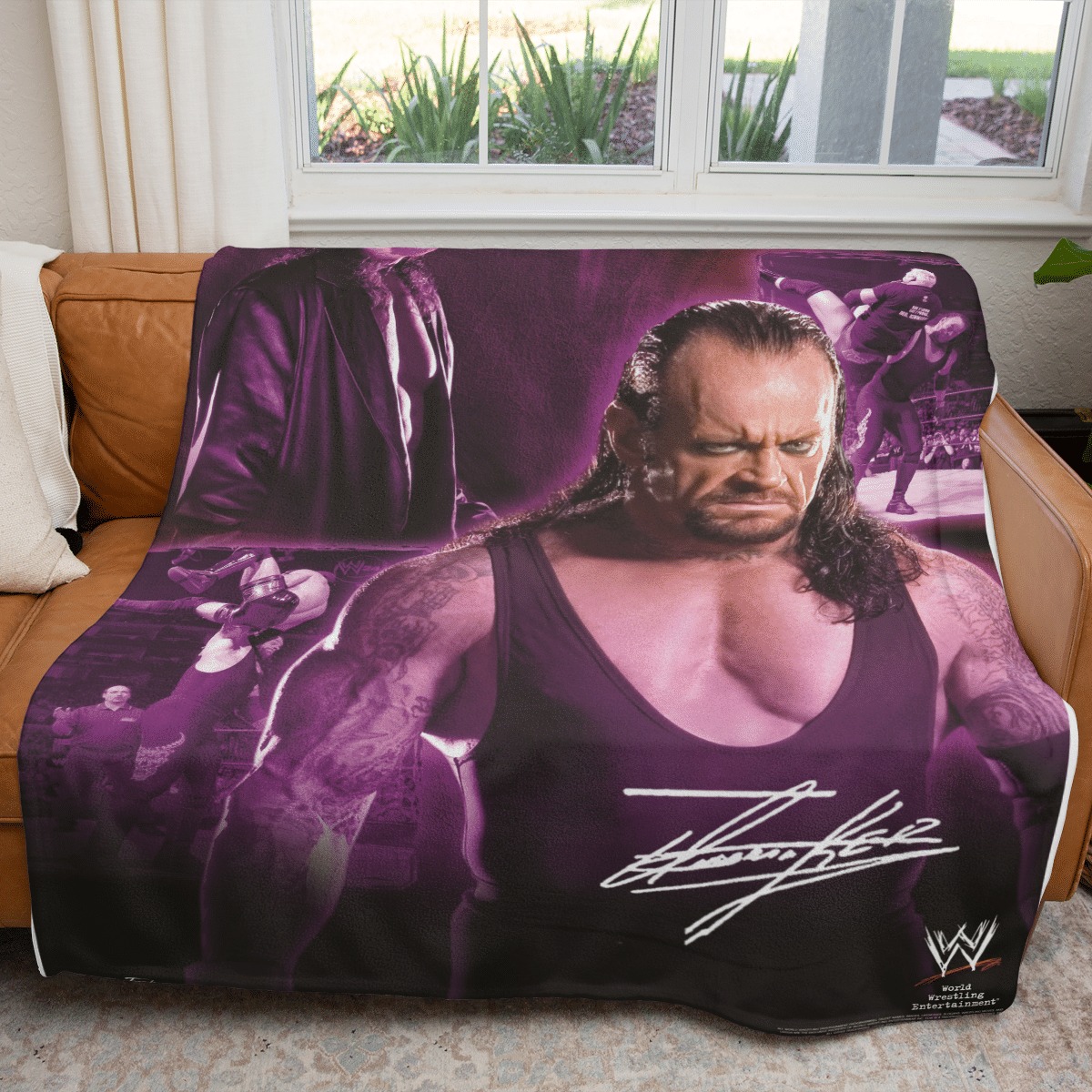 The Undertaker Sherpa Fleece Blanket The Undertaker Sherpa Fleece Blanket