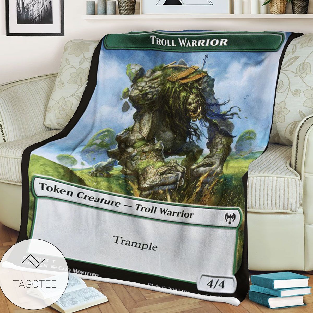 Tkhm 16 Troll Warrior Mtg Game Magic The Gathering Blanket Tkhm 16 Troll Warrior Mtg Game Magic The Gathering Blanket