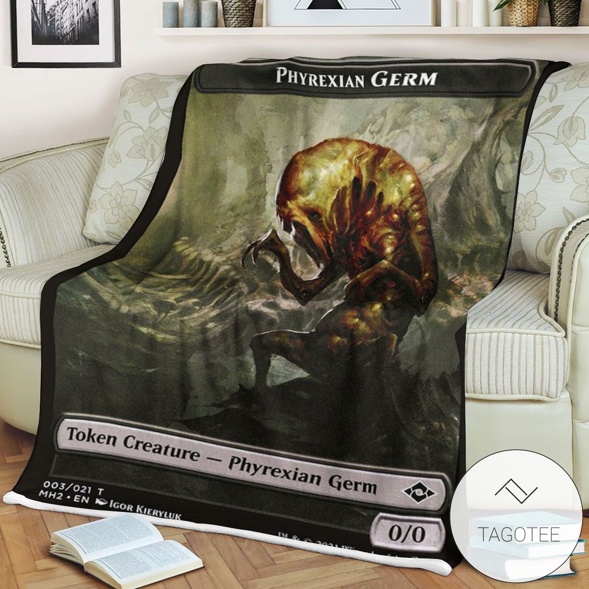 Tmh2 3 Phyrexian Germ Mtg Game Magic The Gathering Blanket Tmh2 3 Phyrexian Germ Mtg Game Magic The Gathering Blanket