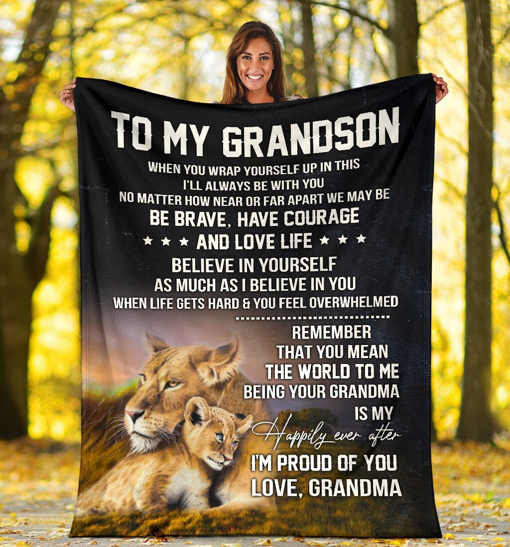 To My Grandson Blanket To My Grandson Blanket