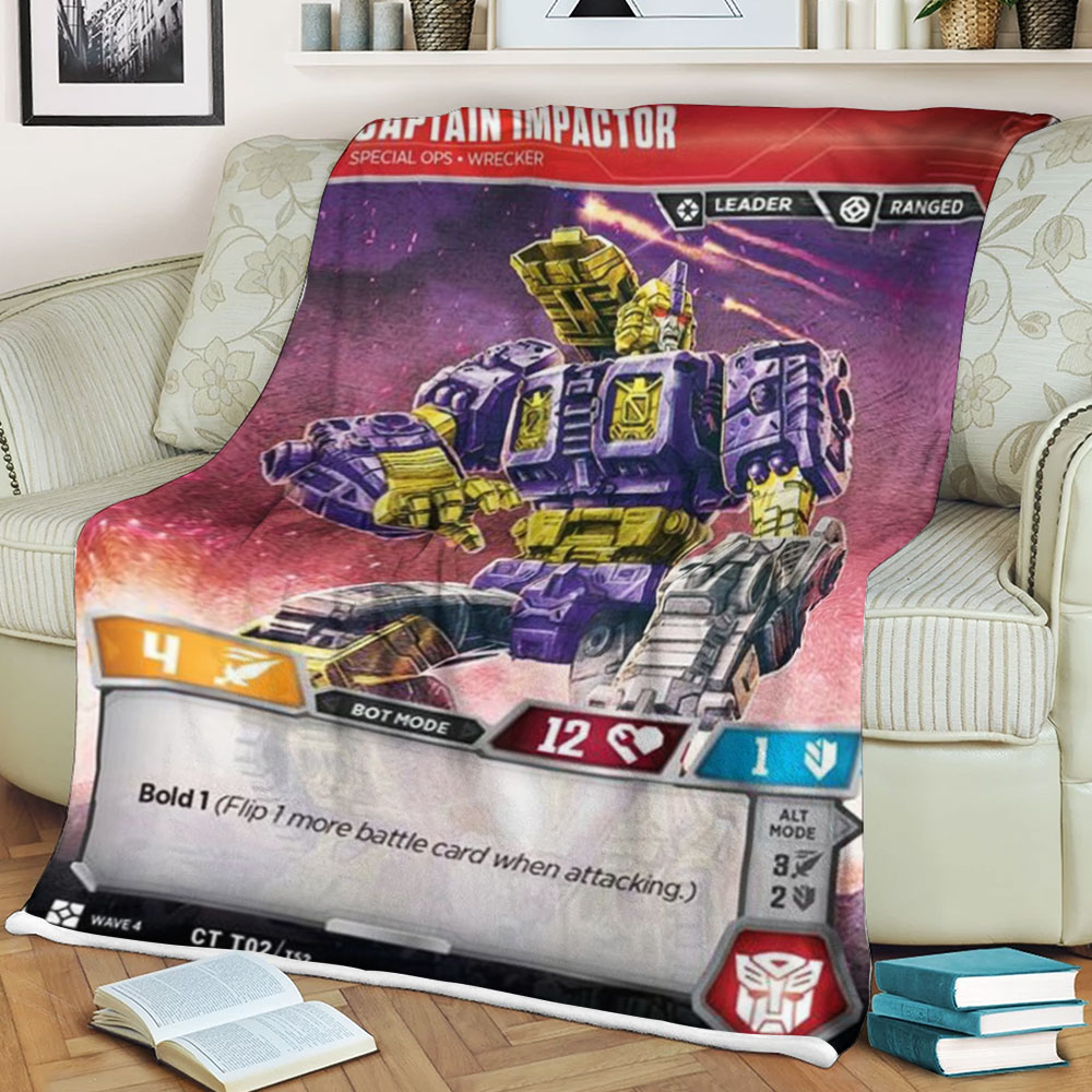 Transformers Captain Impactor Special Ops Wrecker Sherpa Blanket Transformers Captain Impactor Special Ops Wrecker Sherpa Blanket