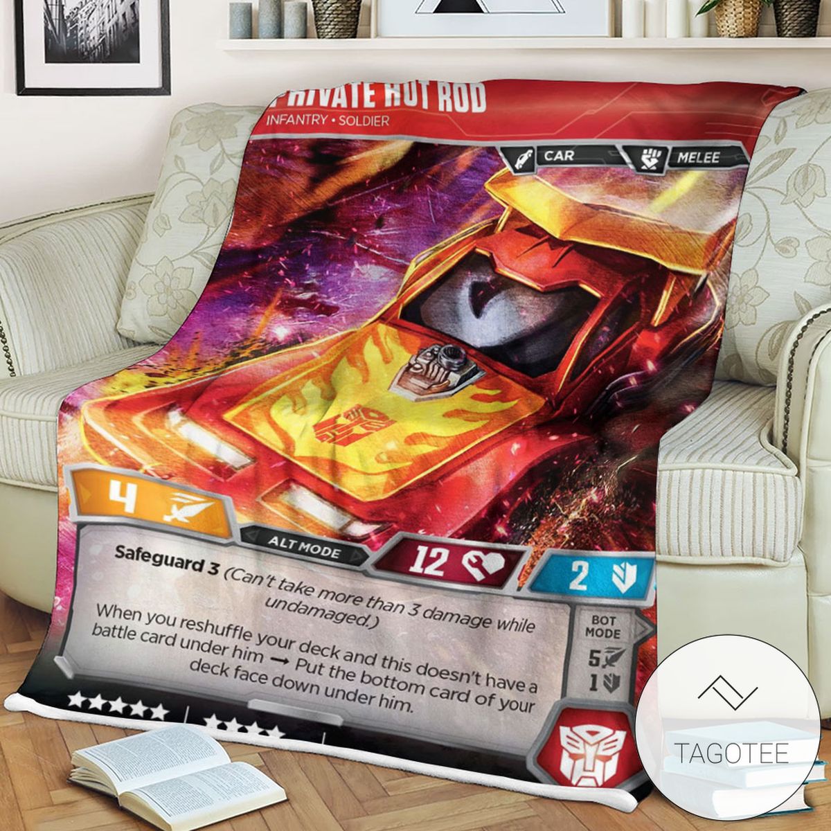 Transformers Private Hot Rod Infantry Soldier 2 Sherpa Blanket Tagotee Transformers Private Hot Rod Infantry Soldier 2 Sherpa Blanket Tagotee