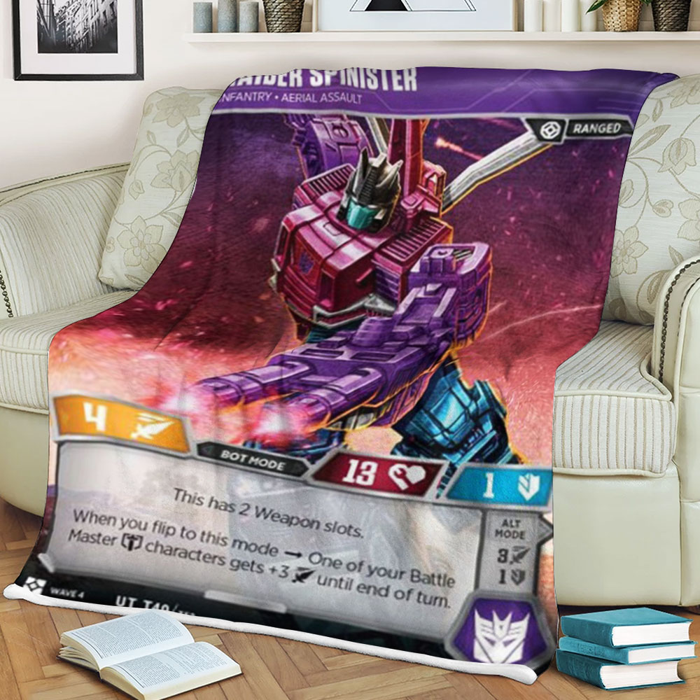 Transformers Raider Spinister Infantry Aerial Assault Sherpa Blanket 2 Transformers Raider Spinister Infantry Aerial Assault Sherpa Blanket 2