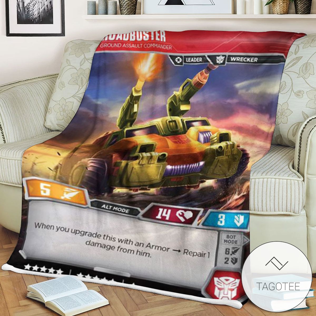 Transformers Roadbuster Ground Assault Commander 2 Sherpa Blanket Tagotee Transformers Roadbuster Ground Assault Commander 2 Sherpa Blanket Tagotee