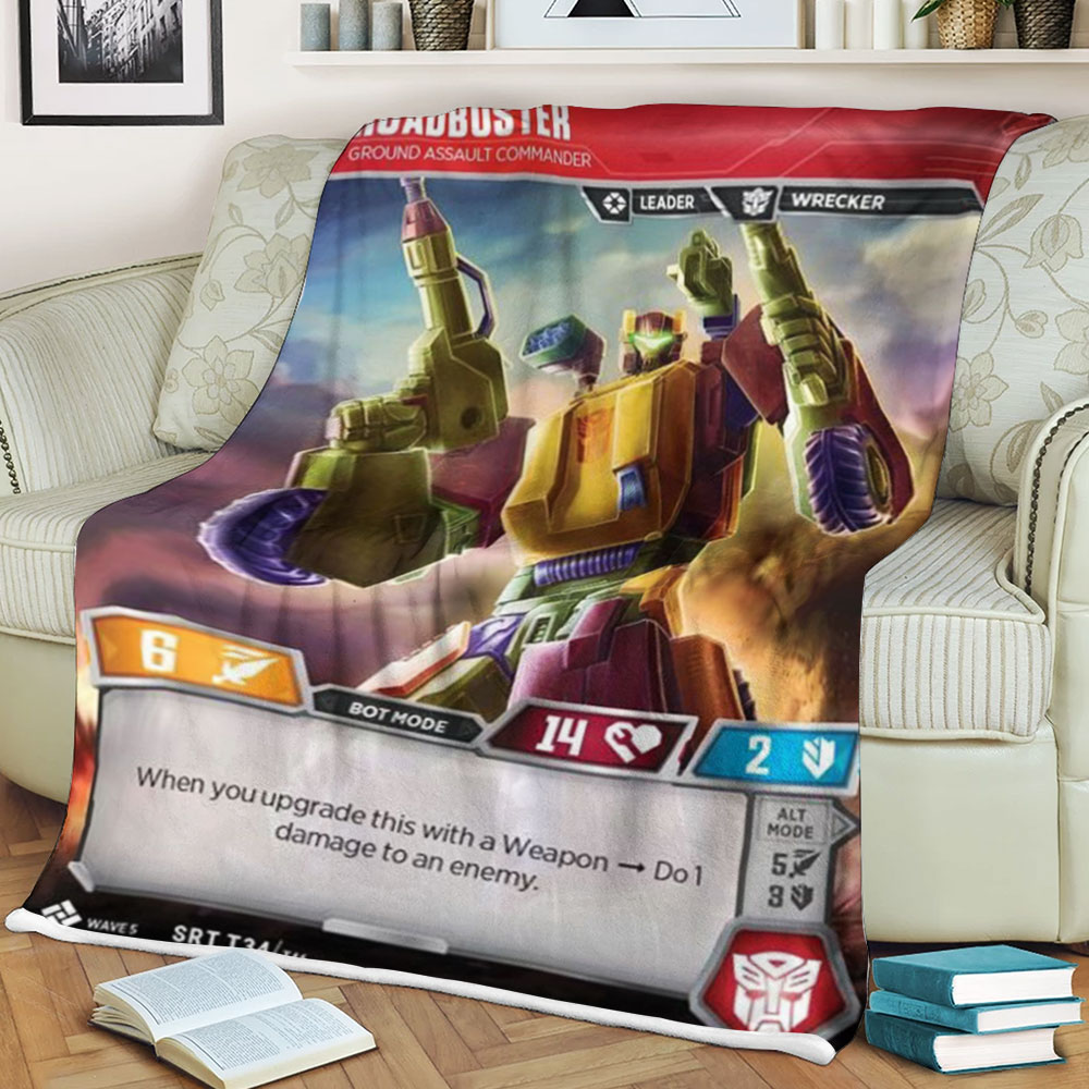 Transformers Roadbuster Ground Assault Commander Sherpa Blanket Transformers Roadbuster Ground Assault Commander Sherpa Blanket