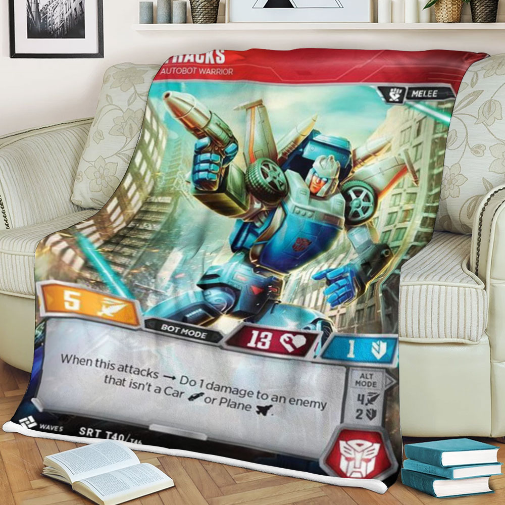 Transformers Tracks Autobot Warrior Sherpa Blanket 2 Transformers Tracks Autobot Warrior Sherpa Blanket 2