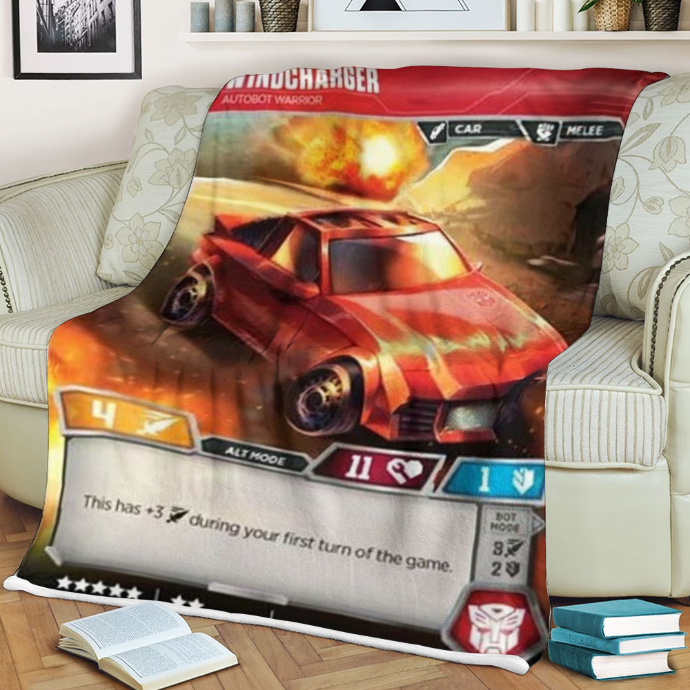 Transformers Windcharger Autobot Warrior Sherpa Blanket Transformers Windcharger Autobot Warrior Sherpa Blanket